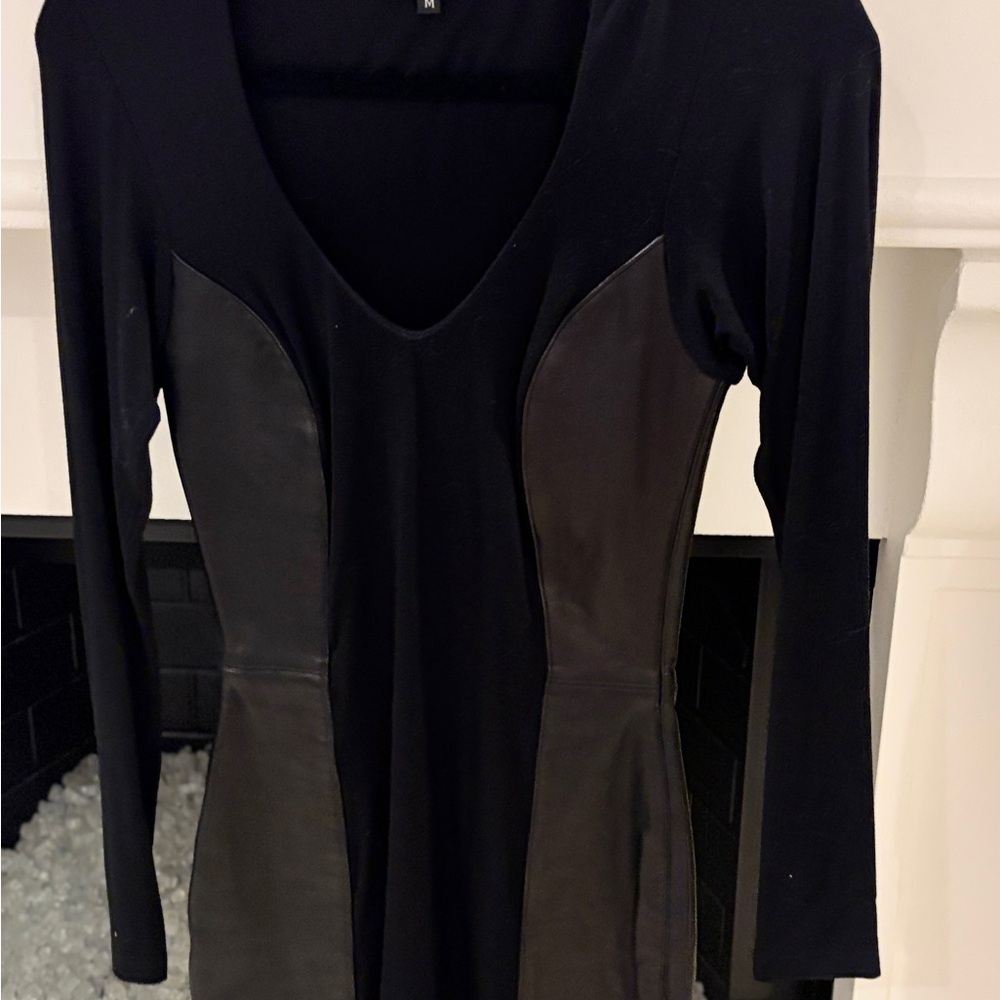 Sky Black Long Sleeve Dress